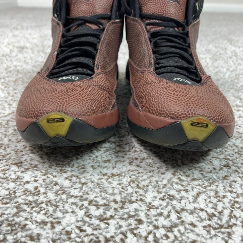 Jordan Shoes Mens Size 9.5 Brown Air‎ Jordan 22 OG Basketball Leather Sneakers